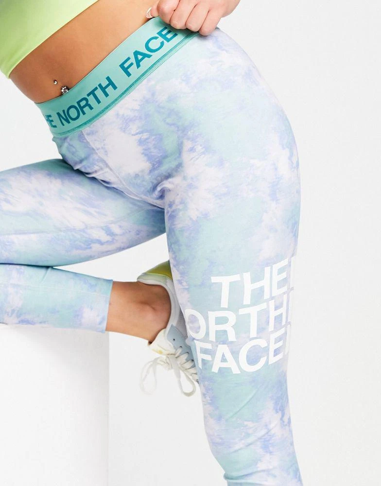 商品The North Face|The North Face Training Flex mid rise leggings in lilac dye print,价格¥333,第3张图片详细描述