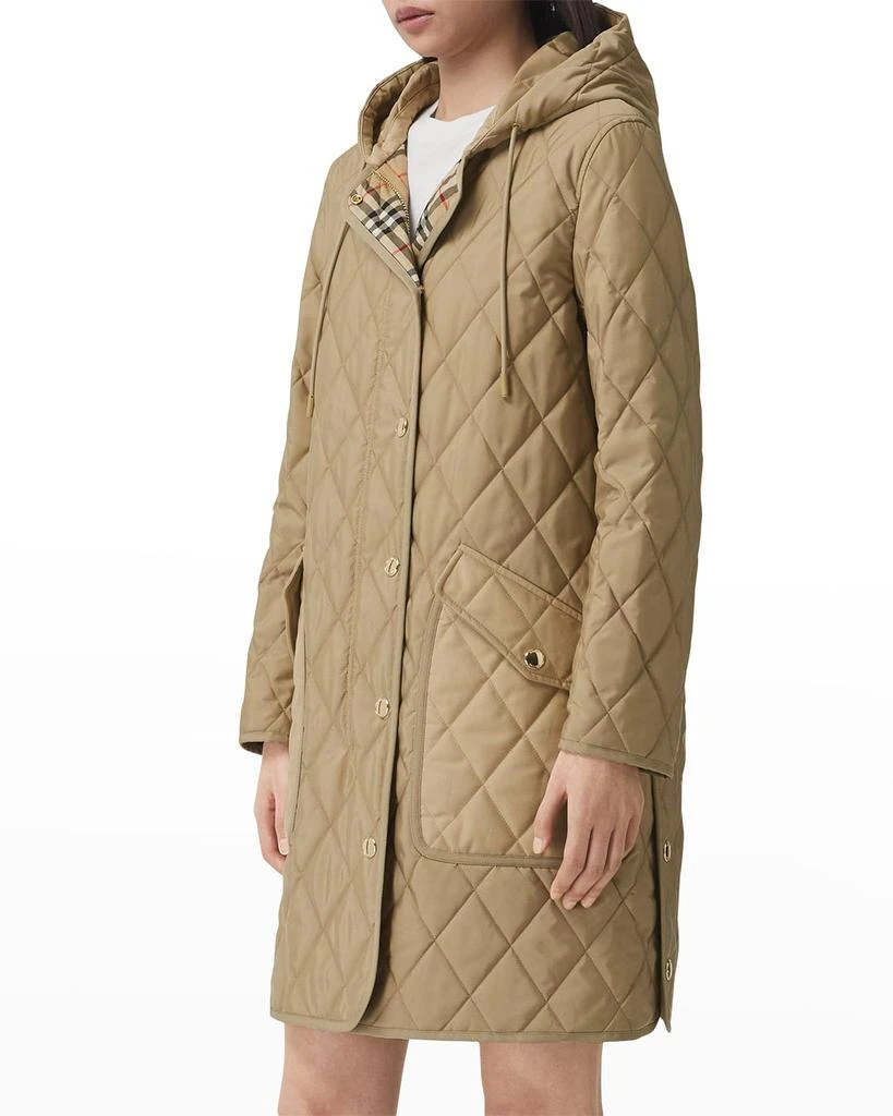 商品Burberry|Roxby Quilted Mid-Length Coat,价格¥11978,第3张图片详细描述