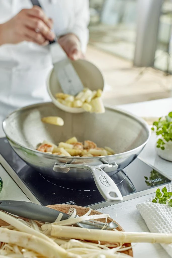 商品Demeyere|Industry 5-Ply 5-qt Stainless Steel Flat Bottom Wok,价格¥2205,第3张图片详细描述