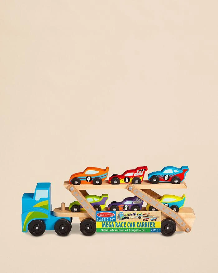 商品Melissa & Doug|Mega Race Car Carrier - Ages 3+,价格¥283,第1张图片详细描述