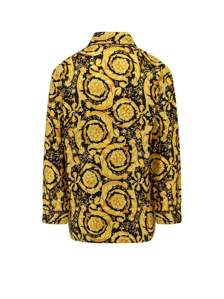 商品Versace|Sik pajama shirt with Barocco motif,价格¥5282,第2张图片详细描述