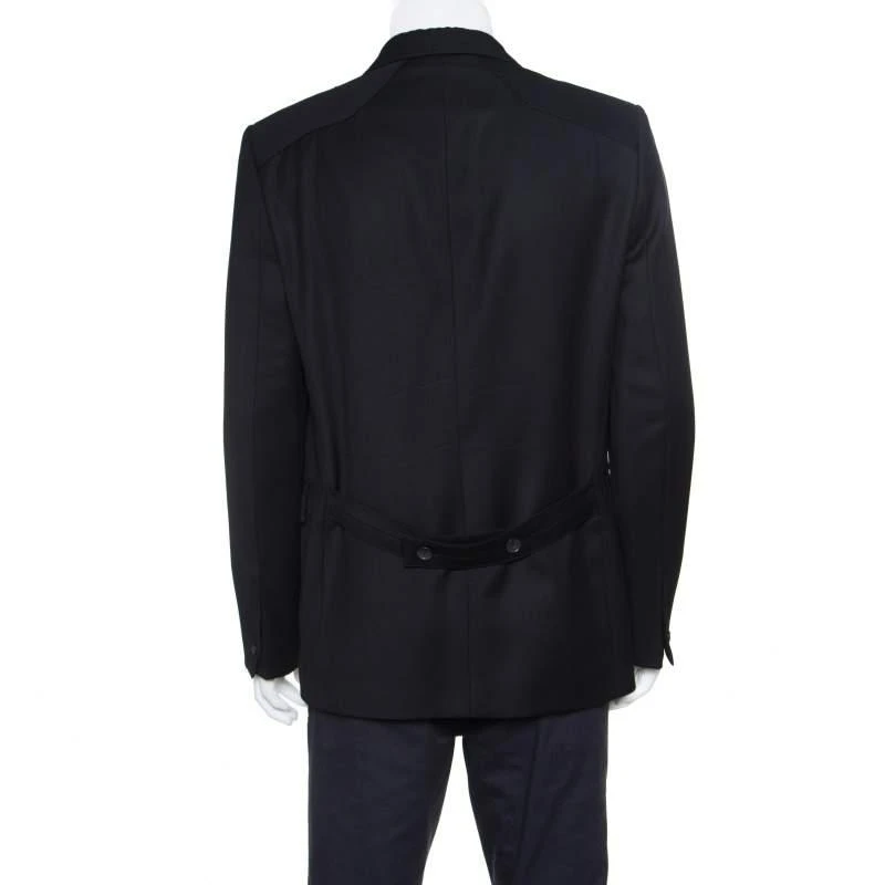 商品[二手商品] Balenciaga|Balenciaga Black Wool Two Button Blazer XL,价格¥1787,第3张图片详细描述