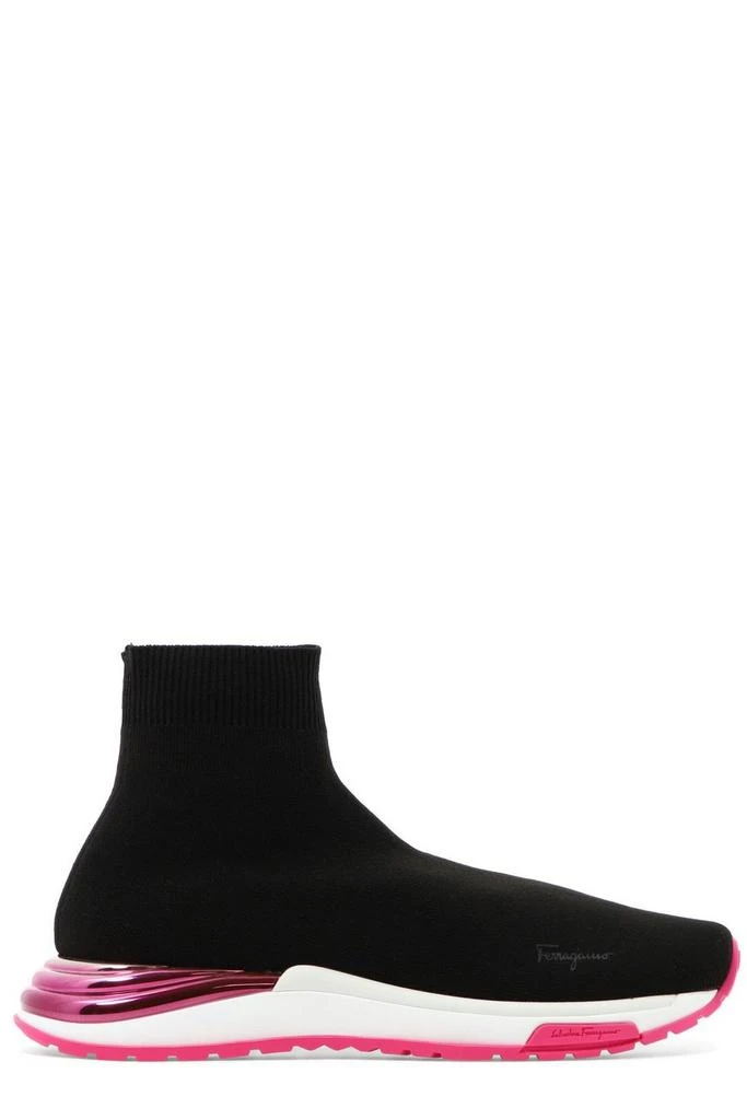商品Salvatore Ferragamo|Salvatore Ferragamo Logo Embellished Sock Sneakers,价格¥2708,第1张图片