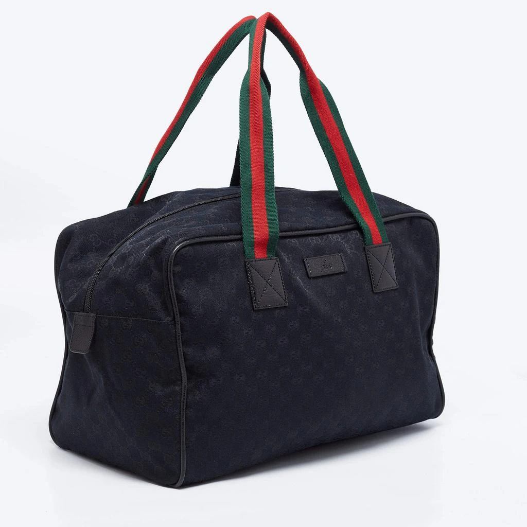 商品[二手商品] Gucci|Gucci Black GG Canvas Medium Collapsible Duffel Bag,价格¥4981,第3张图片详细描述