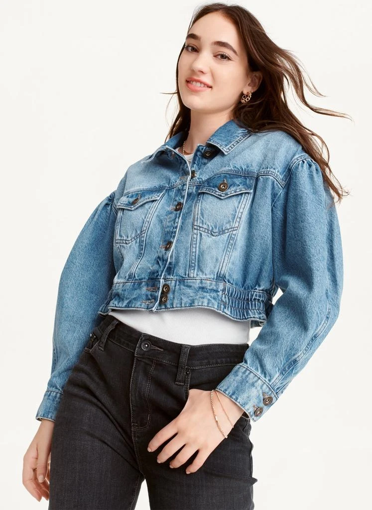 商品DKNY|Puff Sleeve Denim Jacket,价格¥449,第3张图片详细描述