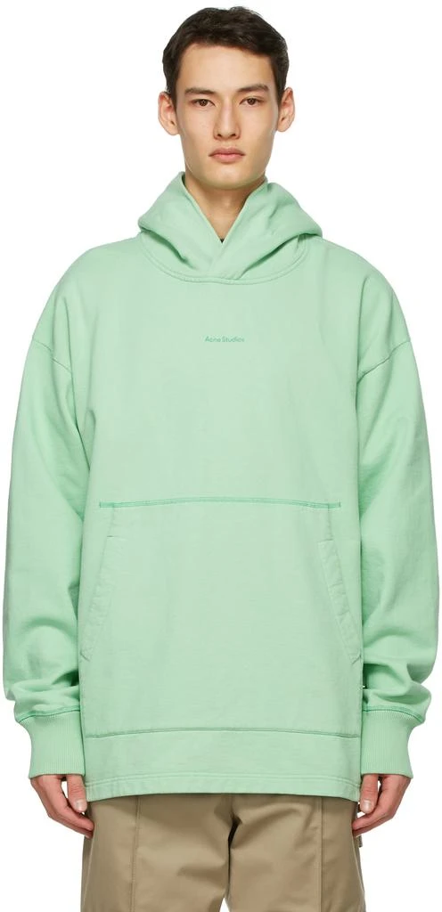 商品Acne Studios|Green Logo Hoodie,价格¥1826,第1张图片