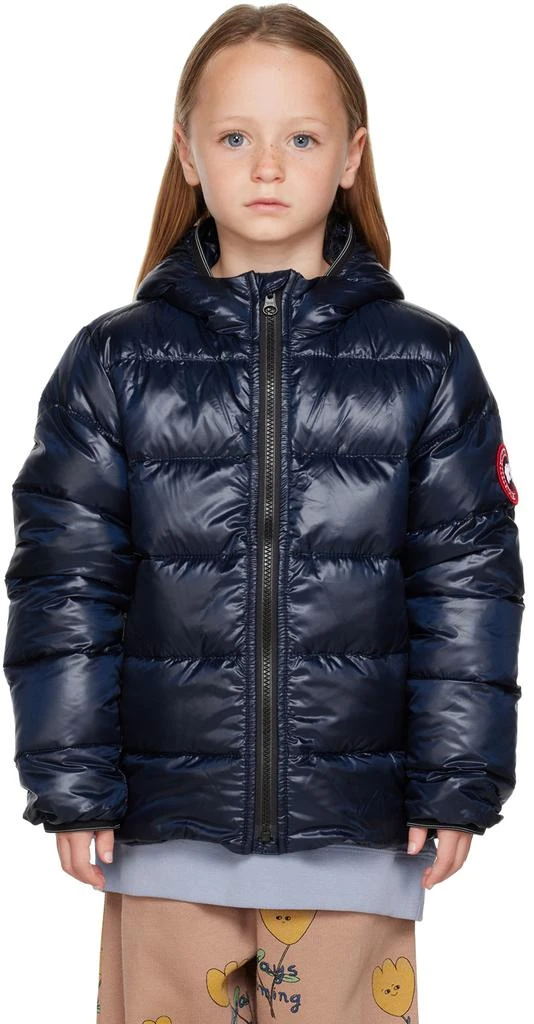 商品Canada Goose|Kids Navy Crofton Hoody Down Jacket,价格¥5002,第1张图片