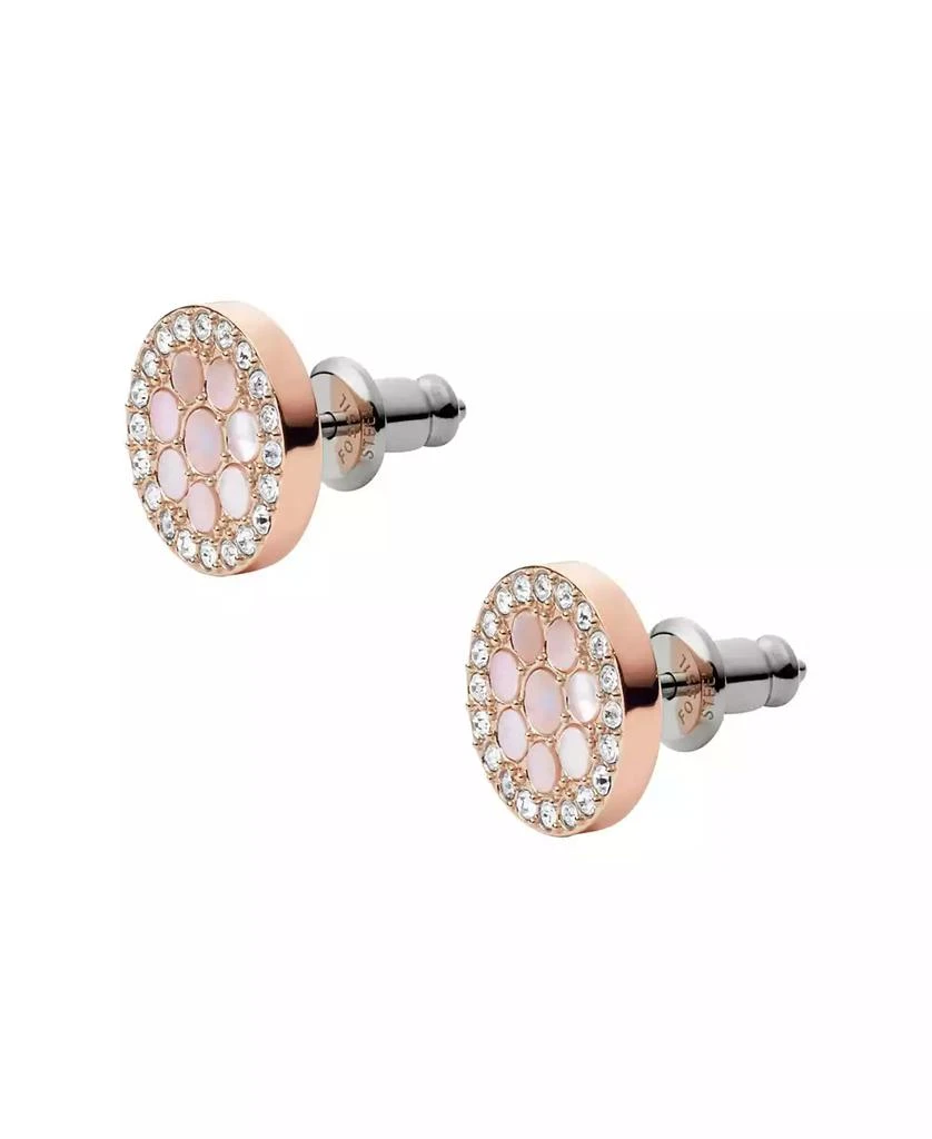 商品Fossil|Val Mosaic Mother of Pearl Stud Earring,价格¥414,第2张图片详细描述