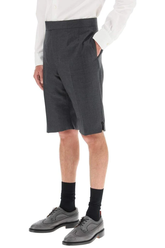 商品Thom Browne|Thom browne classic backstrap shorts in super 120's wool,价格¥5091,第4张图片详细描述