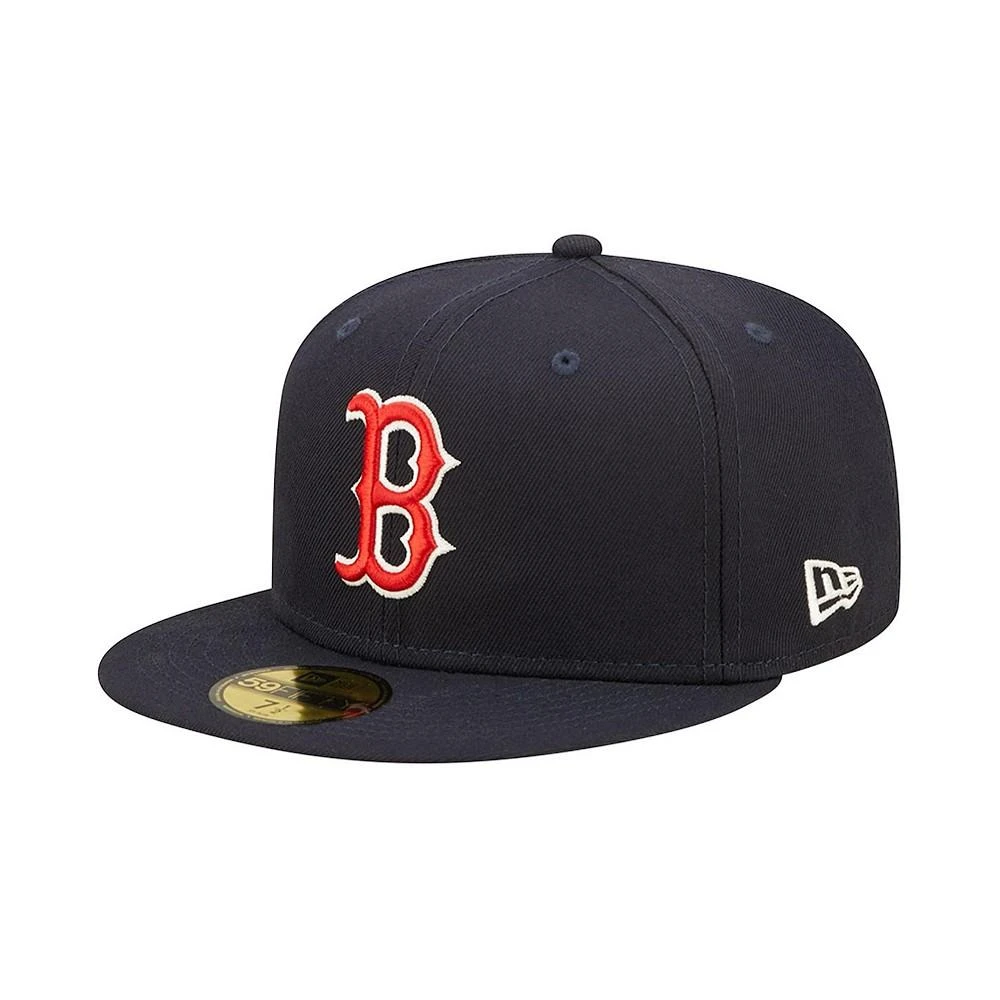 商品New Era|Men's Navy Boston Red Sox Pop Sweatband Undervisor 2004 MLB World Series Cooperstown Collection 59FIFTY Fitted Hat,价格¥356,第4张图片详细描述