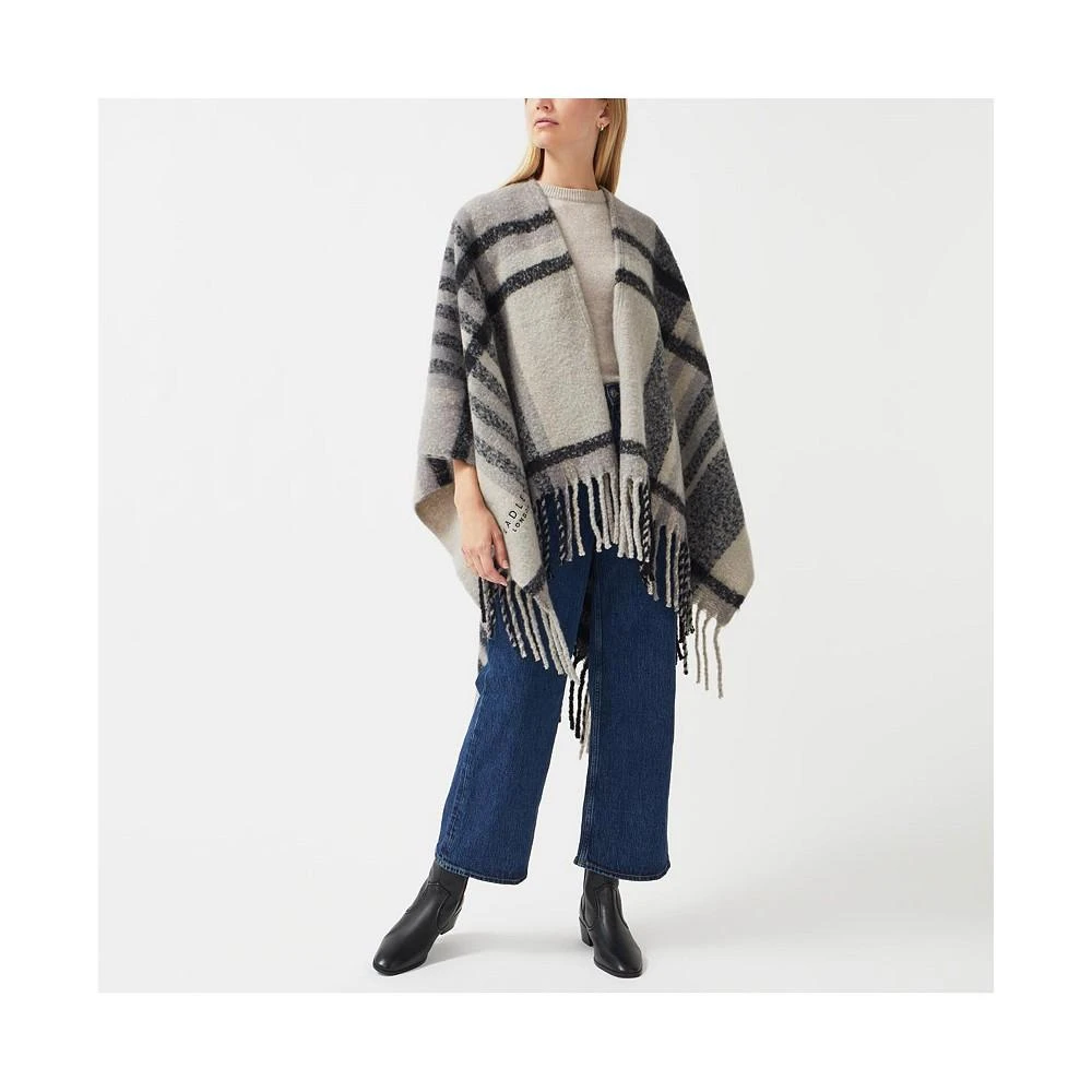 商品Radley|Women's Fluffy Check Cape Sweater,价格¥587,第2张图片详细描述