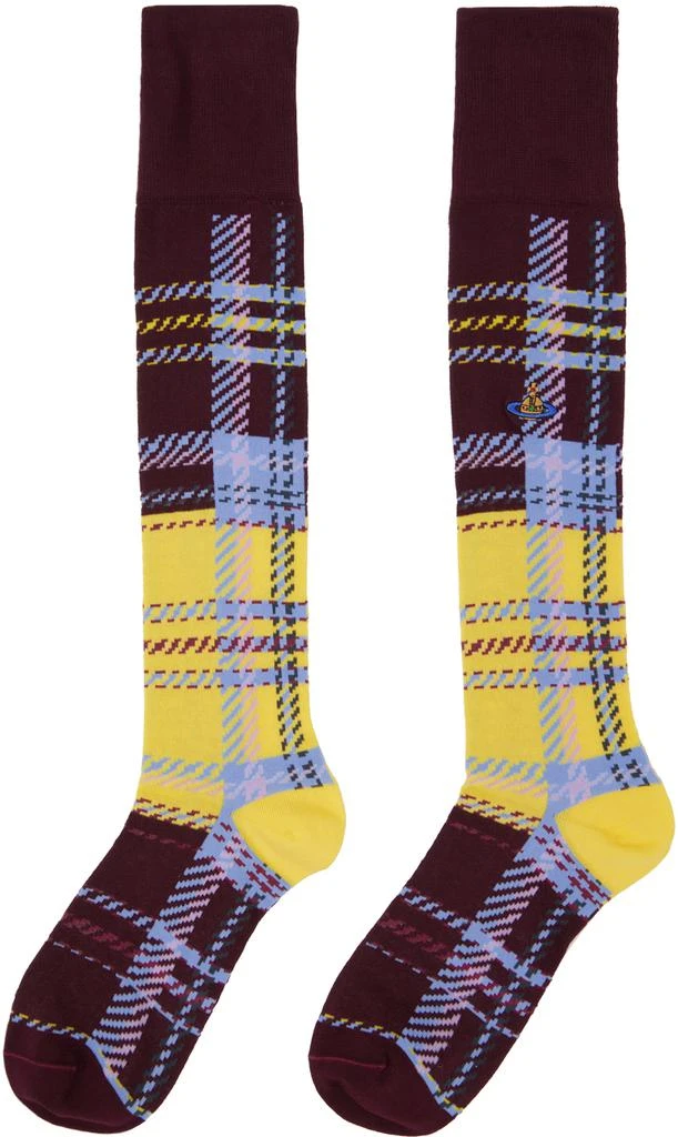 商品Vivienne Westwood|Burgundy MacAndy Socks,价格¥330,第2张图片详细描述