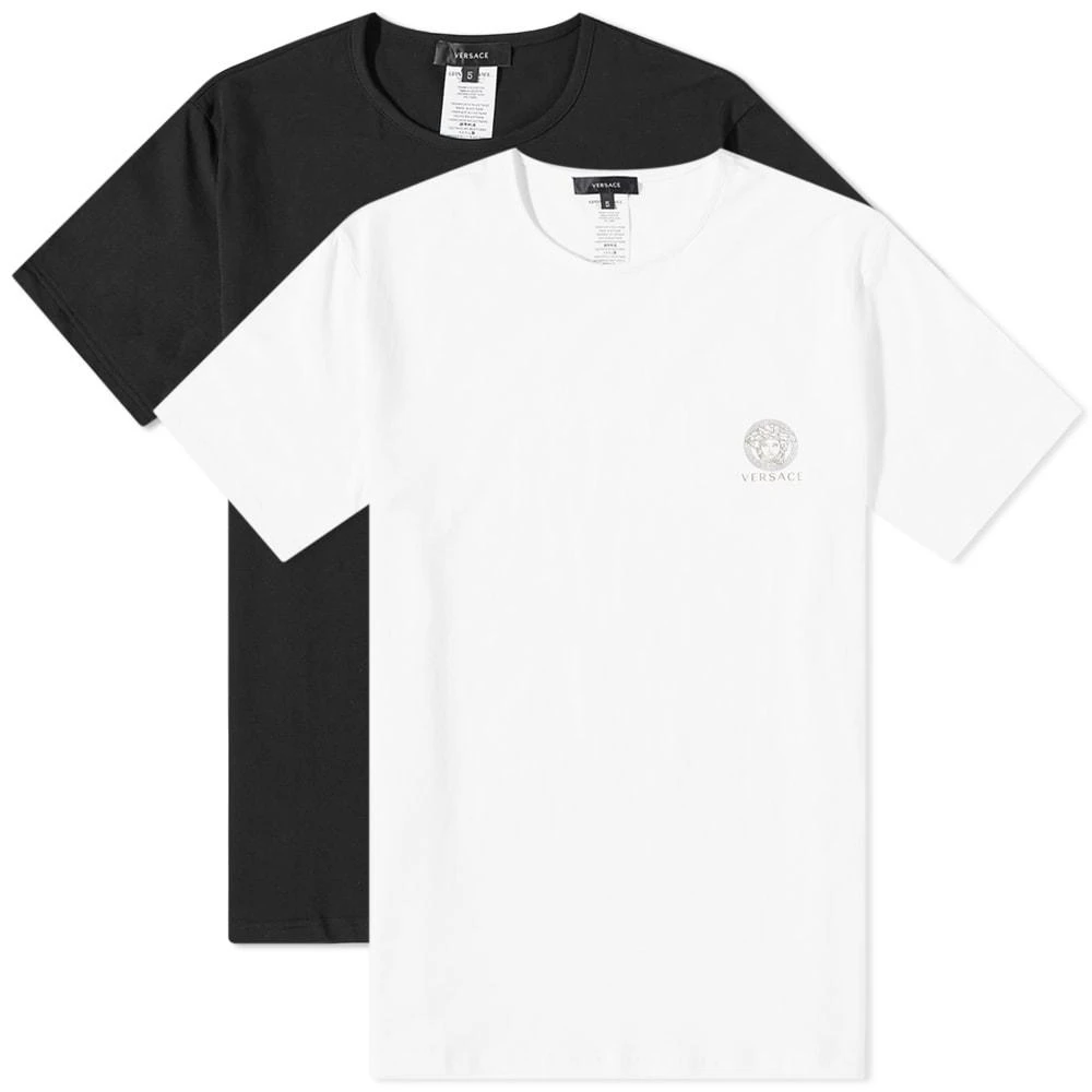 商品Versace|Versace Medusa Head Cotton Stretch T-Shirt - 2 Pack,价格¥817,第1张图片