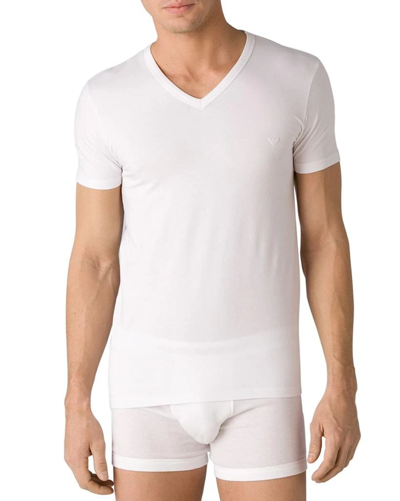 商品Emporio Armani|Stretch Cotton V-Neck T-Shirt,价格¥289,第1张图片