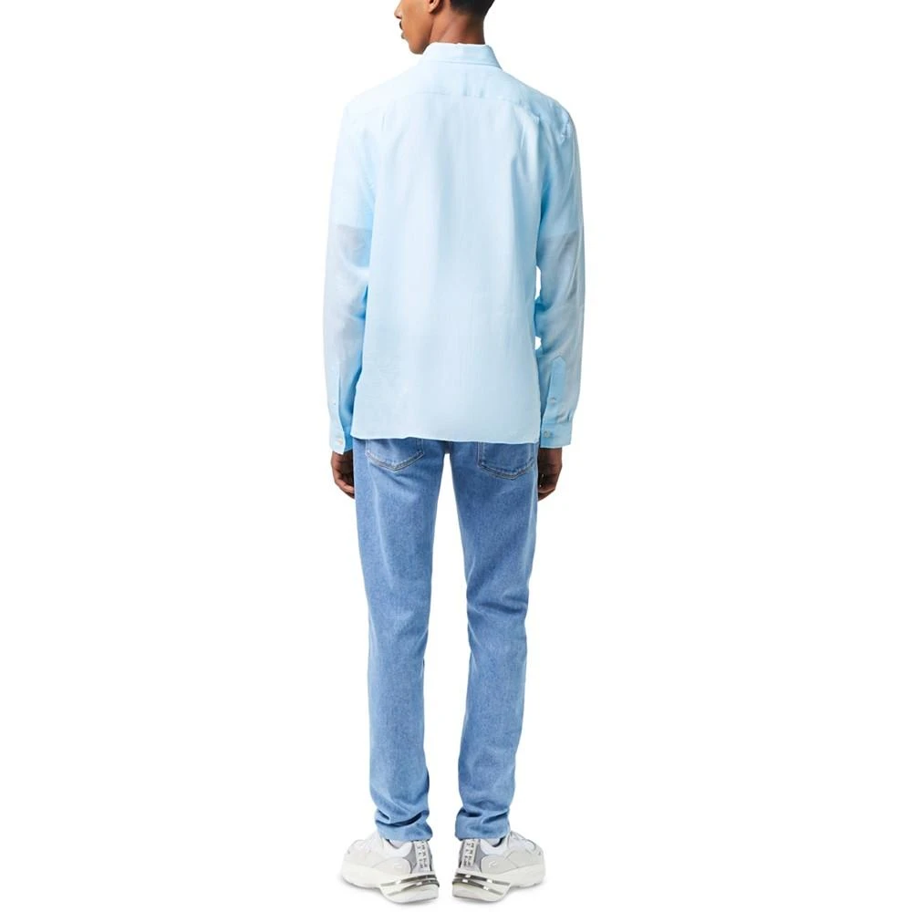 商品Lacoste|Men's Regular-Fit Linen Shirt,价格¥680,第2张图片详细描述