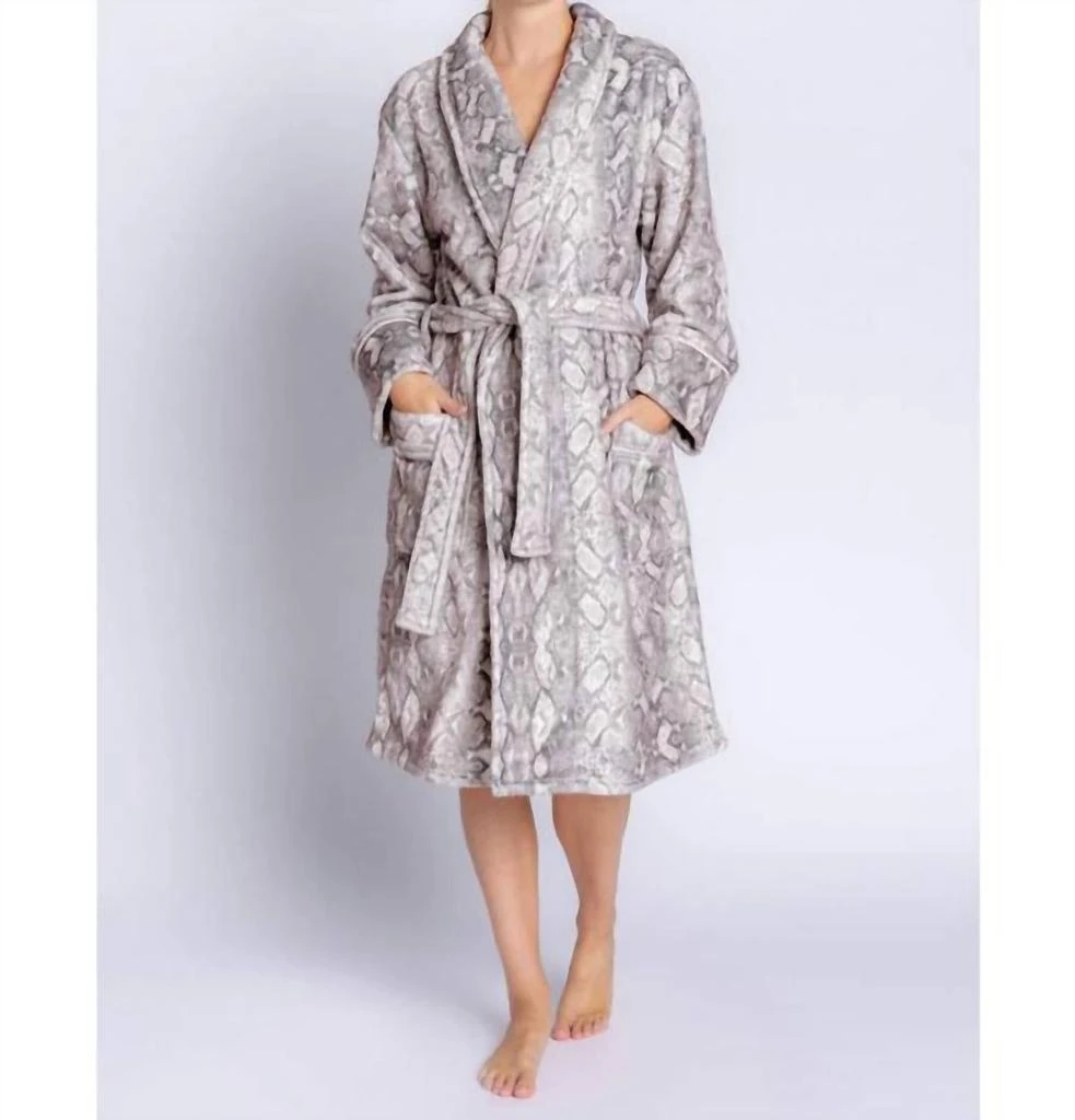 商品PJ Salvage|Luxe Plush Robe In Cocoa,价格¥414,第1张图片