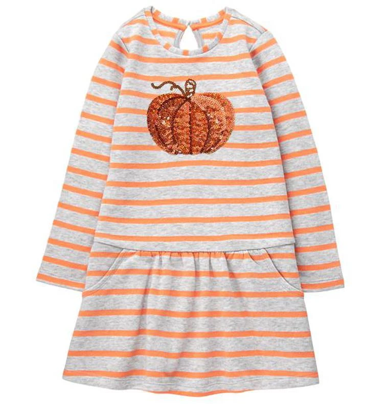商品Gymboree|亮片南瓜长袖连衣裙,价格¥133,第1张图片