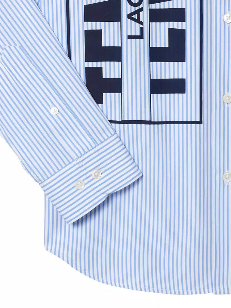 商品Lacoste|Logo Striped Cotton Shirt,价格¥770,第3张图片详细描述
