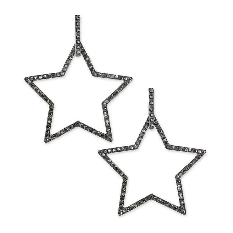 商品INC International|Hematite-Tone Pavé Star Drop Earrings, Created for Macy's,价格¥51,第1张图片