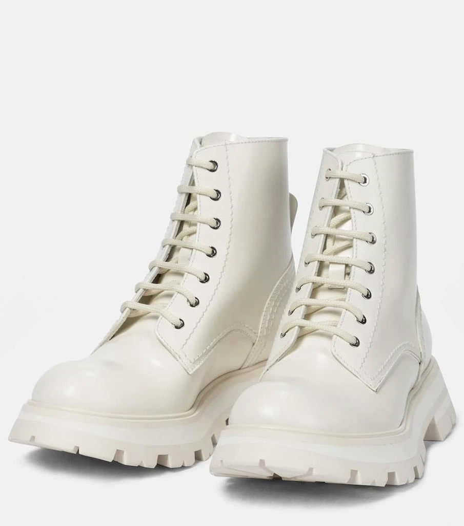 商品Alexander McQueen|Wander leather combat boots,价格¥7459,第5张图片详细描述