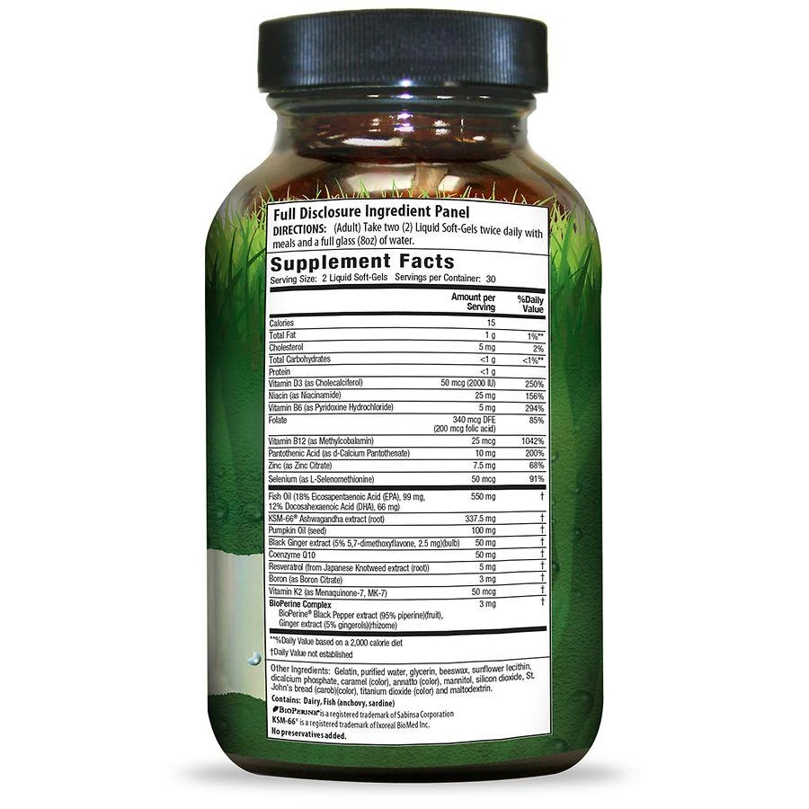 商品Irwin Naturals|Energy & Endurance Testosterone UP Men Over 40 Softgels,价格¥260,第2张图片详细描述