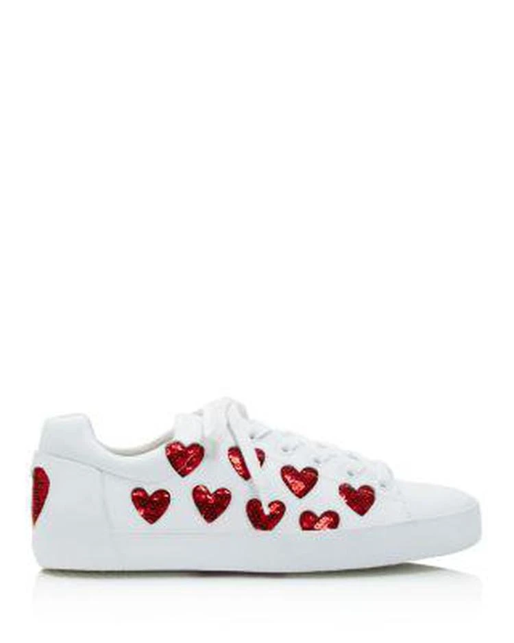 商品Ash|Nikita Sequin Heart Lace Up Sneakers,价格¥1480,第2张图片详细描述