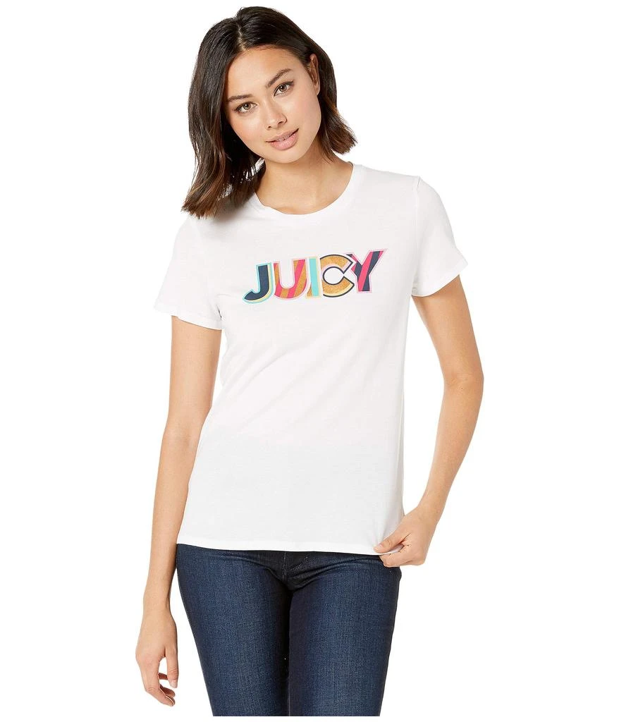 商品Juicy Couture|Summer Juicy Graphic Classic Short Sleeve Tee,价格¥110,第1张图片