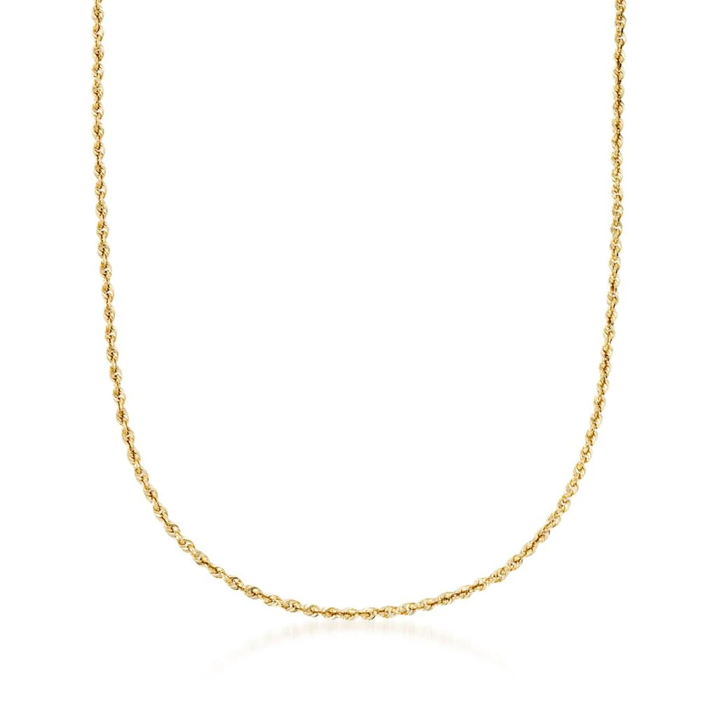 商品Ross-Simons|Ross-Simons 3.2mm 14kt Yellow Gold Rope Chain Necklace,价格¥3747,第1张图片