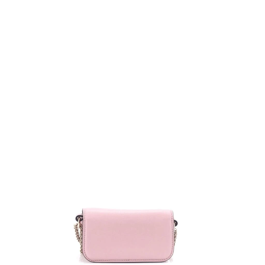 商品[二手商品] Valentino|VLogo Loco Flap Shoulder Bag Leather with Crystals Micro,价格¥8813,第3张图片详细描述