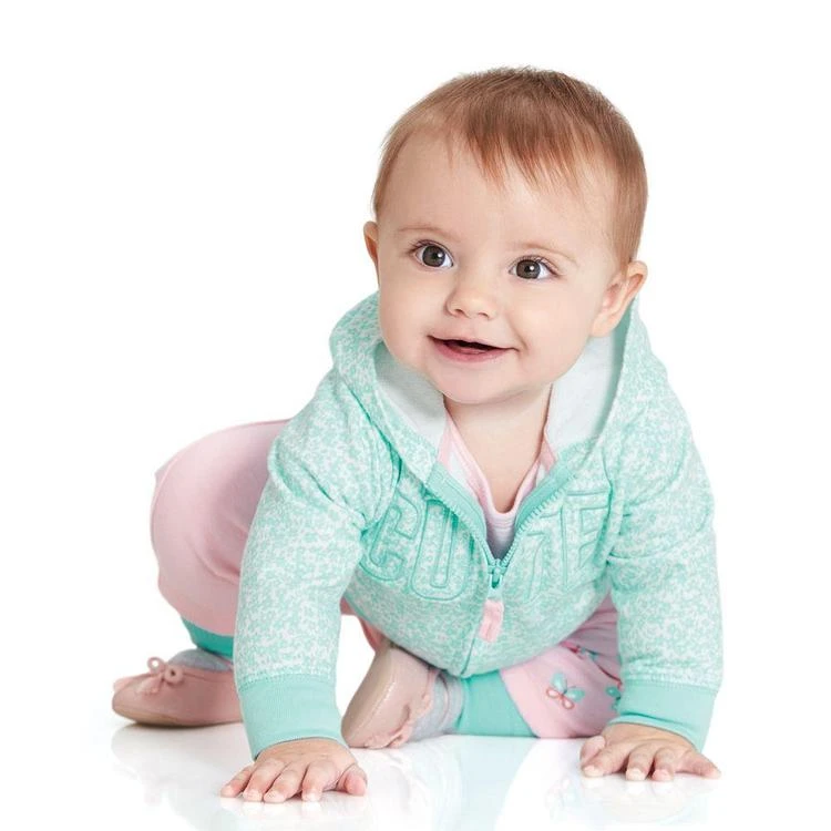 商品Carter's|3-Pc. Cute Hoodie, Bodysuit & Leggings Set, Baby Girls (0-24 months),价格¥88,第3张图片详细描述