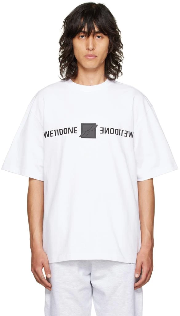 商品We11done|White Mirror T-Shirt,价格¥1519,第1张图片