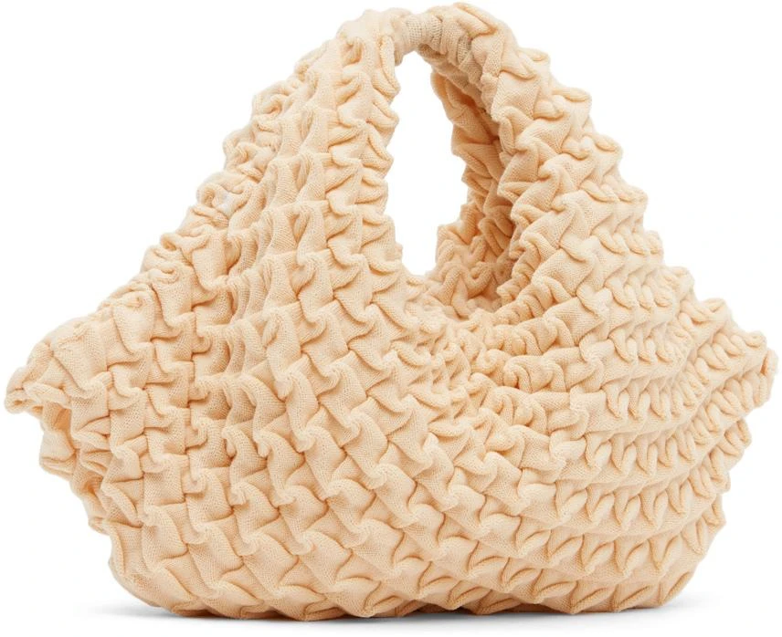 商品Issey Miyake|Beige Shell Knit Bag,价格¥2848,第3张图片详细描述