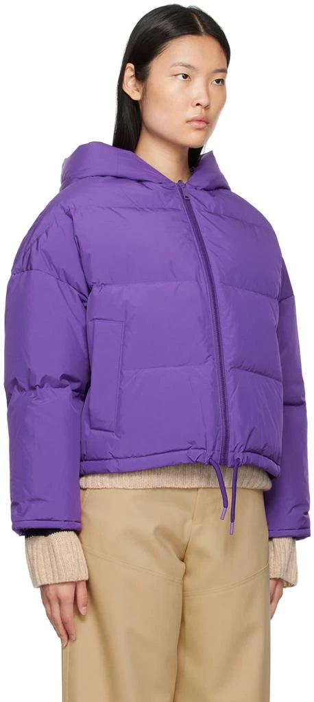 商品Yves Salomon|Purple Hooded Reversible Down Jacket,价格¥1961,第2张图片详细描述