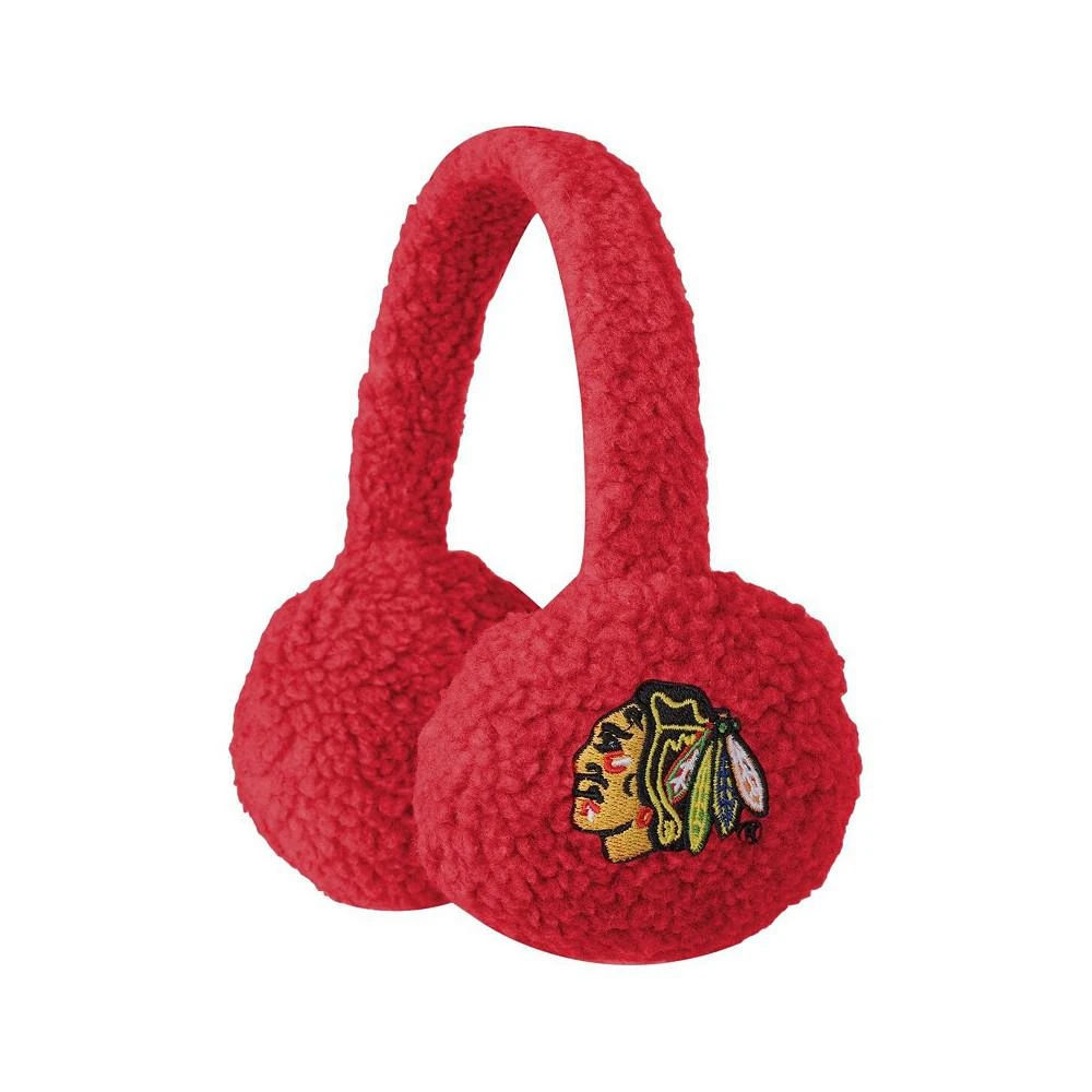 商品FOCO|Men's and Women's Red Chicago Blackhawks Sherpa Earmuffs,价格¥112,第1张图片