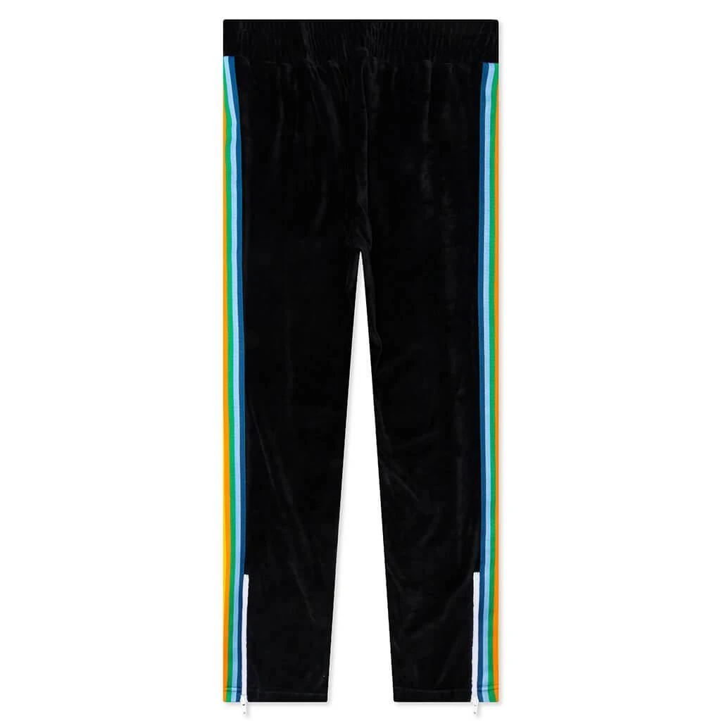 商品Palm Angels|Palm Angels Rainbow Chenille Track Pants - Black/White,价格¥1872,第2张图片详细描述