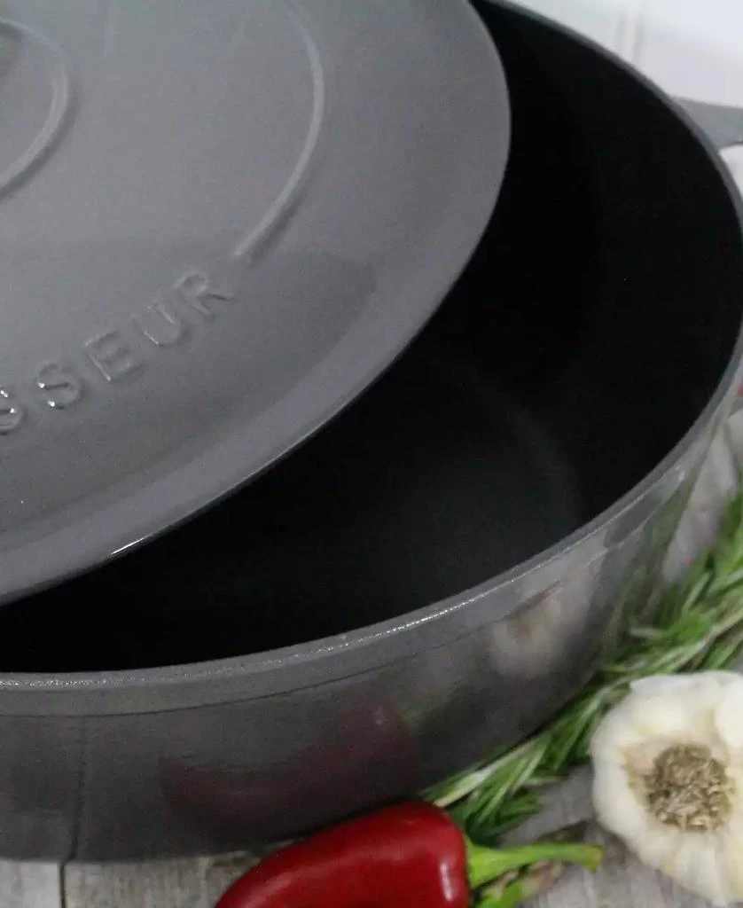 商品Chasseur|French Enameled Cast Iron 4.2 Qt. Oval Dutch Oven,价格¥2908,第3张图片详细描述