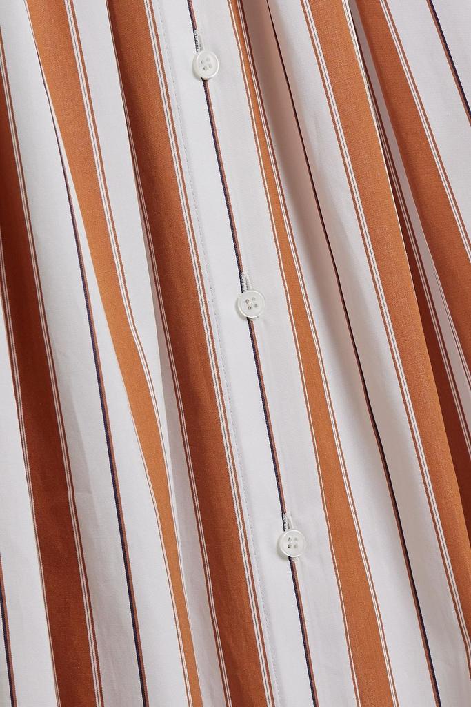 Striped cotton-poplin maxi skirt商品第4张图片规格展示