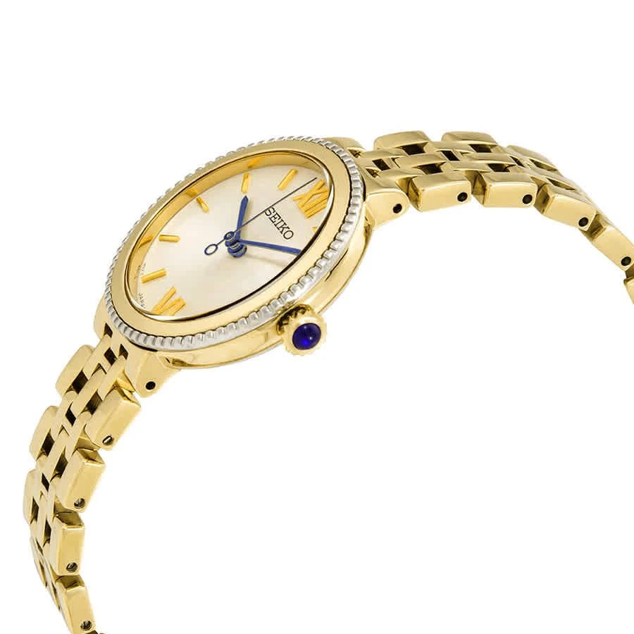 商品Seiko|Seiko Silver Dial Ladies Gold-tone Watch SRZ512P1,价格¥1370,第2张图片详细描述