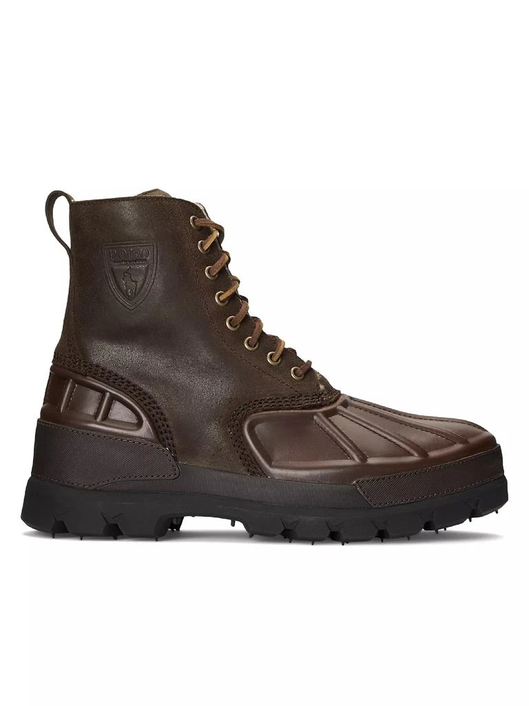 商品Ralph Lauren|Oslo High II Leather Lug Sole Boots,价格¥1473,第1张图片