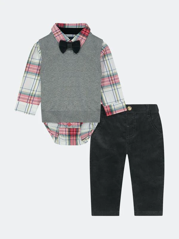 商品Andy & Evan|Baby Boys 4-Piece Sweater Vest Holiday Set,价格¥234,第1张图片