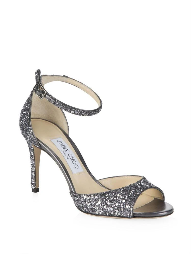 商品Jimmy Choo|Star Coarse Glitter Sandals,价格¥2063,第1张图片