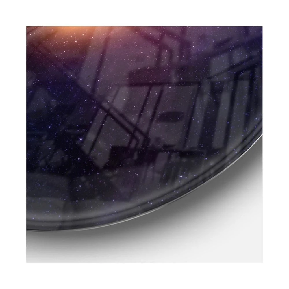商品Design Art|Designart Oversized Modern Round Metal Wall Clock,价格¥1221,第2张图片详细描述
