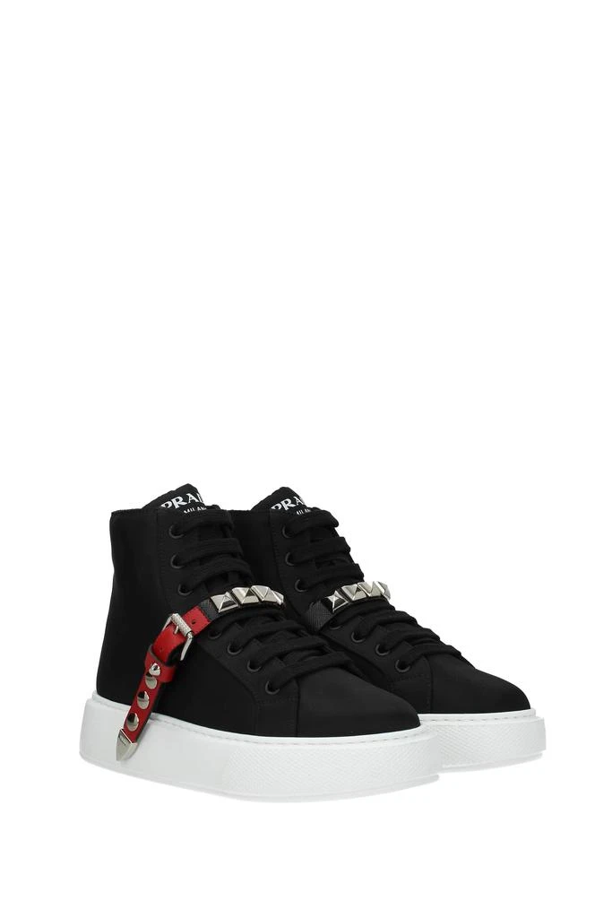 商品Prada|Sneakers Nylon Black Red,价格¥2655,第2张图片详细描述