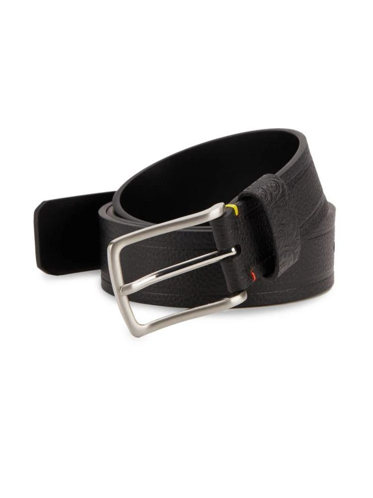 商品Robert Graham|Textured Faux Leather Belt,价格¥160,第1张图片