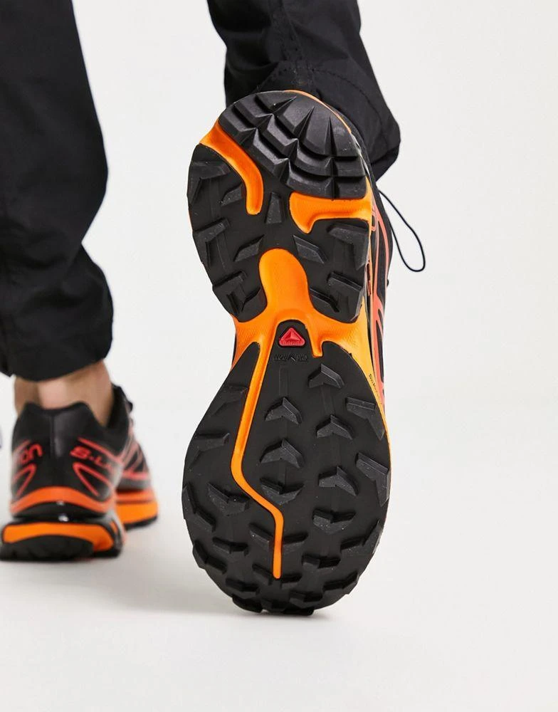 商品Salomon|Salomon XT-6 unisex trainers in black and orange,价格¥1123,第2张图片详细描述