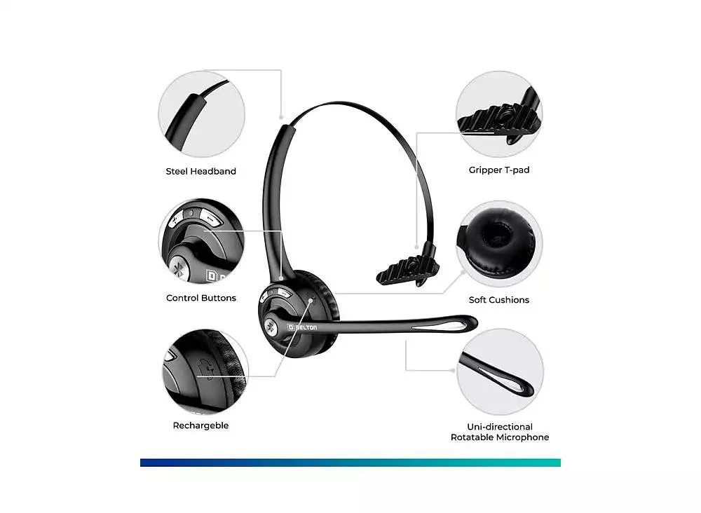 商品Delton|10X Trucker/Computer Bluetooth Headset,价格¥261,第2张图片详细描述
