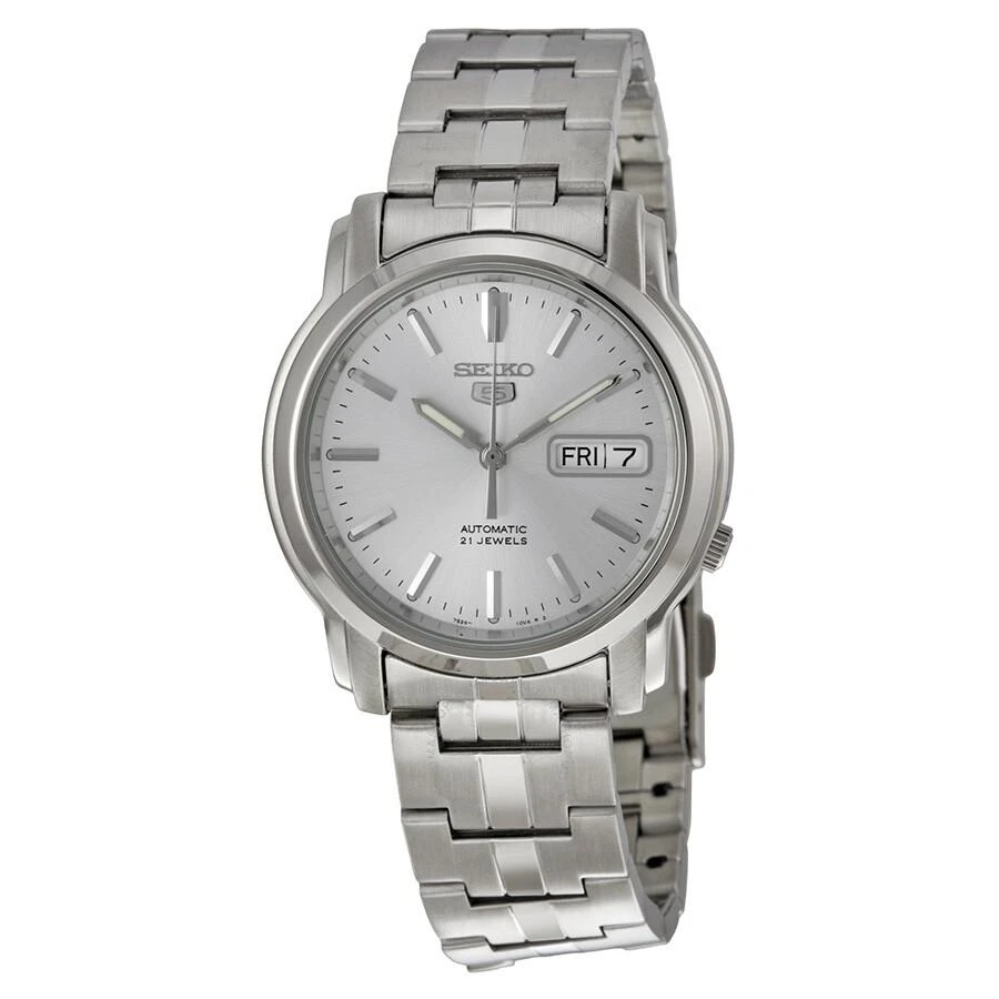 商品Seiko|5 Automatic Silver Dial Stainless Steel Men's Watch SNKK65,价格¥774,第1张图片