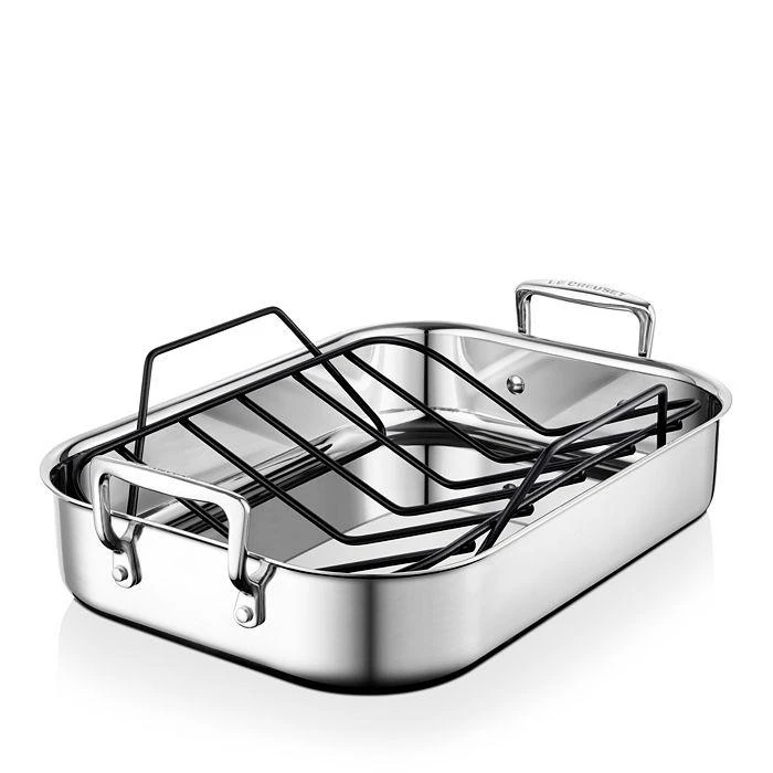 商品Le Creuset|Small Roasting Pan w/ Nonstick Rack,价格¥1037,第1张图片