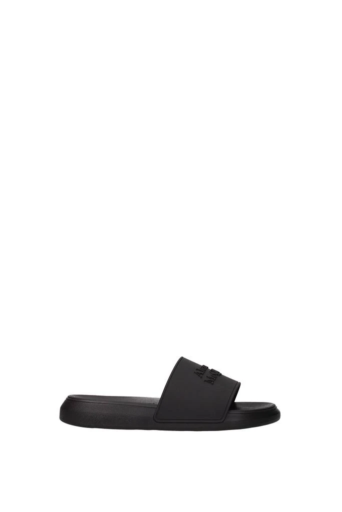 商品Alexander McQueen|Slippers and clogs Rubber Black,价格¥1373,第1张图片
