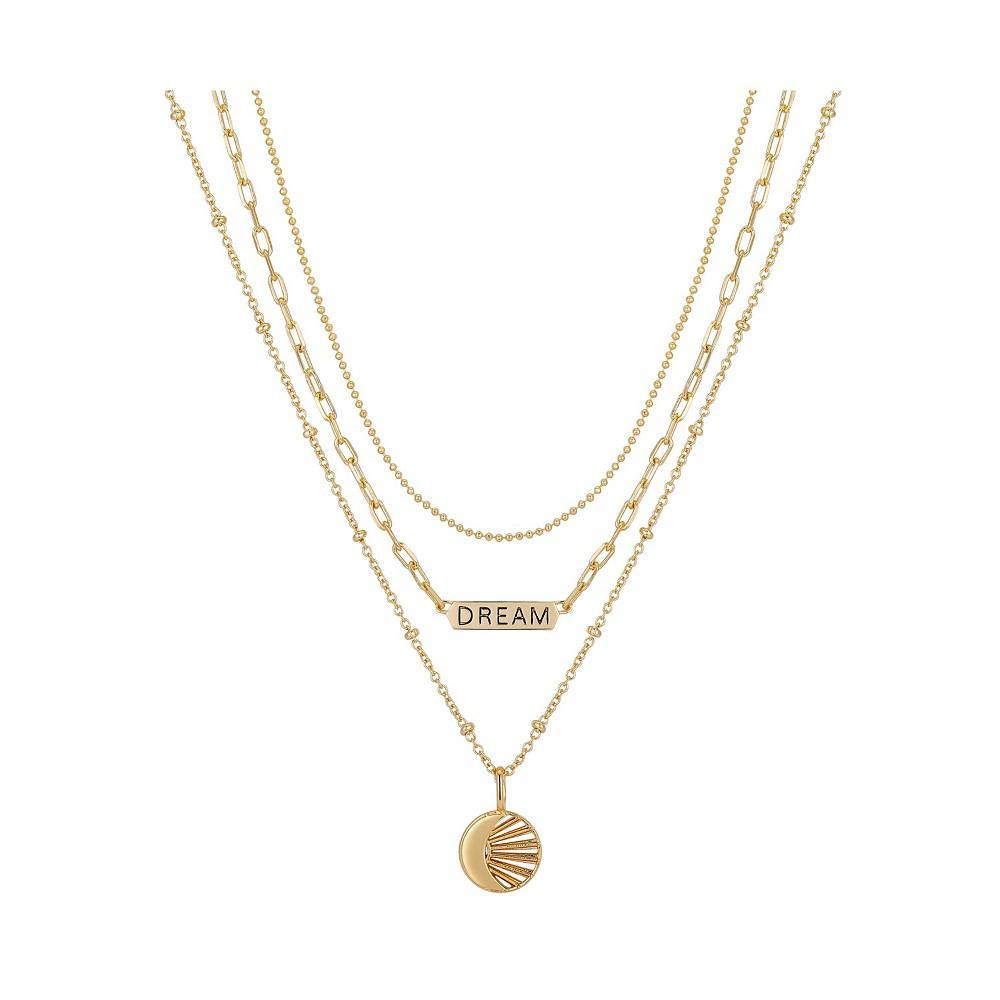商品Unwritten|14K Gold Flash-Plated Dream Layered Pendant Necklaces,价格¥180,第1张图片